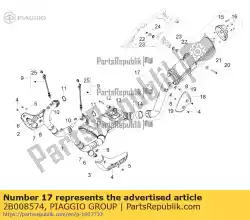 Tutaj możesz zamówić wyciszenie od Piaggio Group , z numerem części 2B008574: