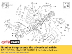 Aprilia AP8102393, Tappo di riempimento dell'olio con / astina di livello, OEM: Aprilia AP8102393