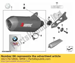 Here you can order the spacer sleeve from BMW, with part number 18217672806: