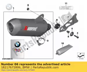 bmw 18217672806 afstandshuls - Onderkant