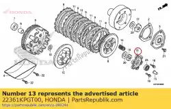 Here you can order the plate, clutch lifter from Honda, with part number 22361KPGT00: