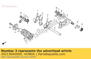 Honda 24213KK0000 garfo, l. câmbio de marchas - Lado inferior