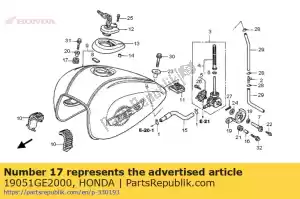 Honda 19051GE2000 rubber, radiator mounting - Bottom side