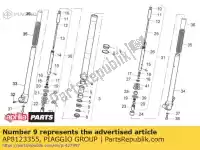 AP8123355, Piaggio Group, Spacer aprilia  etx mx rs rx rx sx 50 125 1994 1995 1996 1997 1998 1999 2000 2001 2002 2003 2004 2005 2006 2007 2008 2009 2010, New