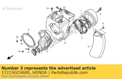 Aqui você pode pedir o ficar, elemento purificador de ar em Honda , com o número da peça 17215GC4600: