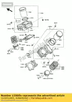 110051483, Kawasaki, motor de cilindro, rr vn750-a2 kawasaki vn 750 1986 1987 1988 1989 1993 1994, Novo