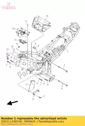 Ici, vous pouvez commander le cadre comp. Auprès de Yamaha , avec le numéro de pièce 20S211100100: