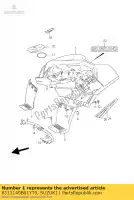 6311140B01YT9, Suzuki, corpo, parafango rr suzuki lt 80 2003 2004 2005 2006, Nuovo