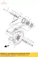 5YU253380098, Yamaha, ruota fusa, posteriore yamaha mt 1670 2007 2009, Nuovo