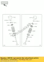 490780023, Kawasaki, soupape à ressort-moteur zr750-j1h kawasaki z 750 800 2004 2005 2006 2007 2008 2009 2010 2011 2012 2013 2014 2015 2016, Nouveau