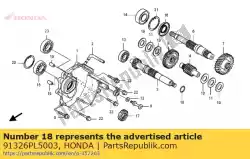 Aqui você pode pedir o o-ring, 26x2,4 (nok) em Honda , com o número da peça 91326PL5003: