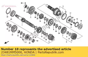 Honda 23481MM5000 engrenage, c-4 - La partie au fond