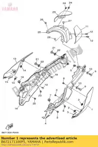 yamaha B672171100P5 couverture, côté 1 - La partie au fond