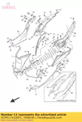 Tutaj możesz zamówić pokrywa boczna 4 od Yamaha , z numerem części 2CMF174100P1: