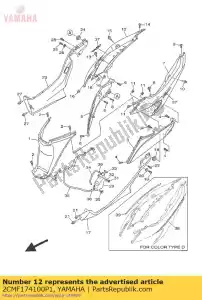 yamaha 2CMF174100P1 pokrywa boczna 4 - Dół