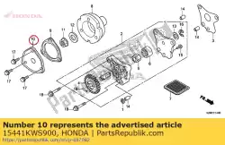 Here you can order the no description available at the moment from Honda, with part number 15441KWS900: