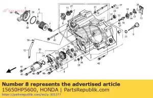 honda 15650HP5600 medidor, nivel de aceite - Lado inferior