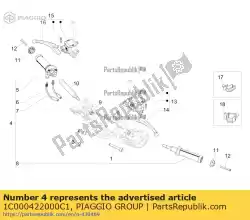 Ici, vous pouvez commander le ensemble manchon de commande des gaz auprès de Piaggio Group , avec le numéro de pièce 1C000422000C1:
