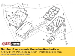 Aprilia AP8221159, Slangkraag, OEM: Aprilia AP8221159