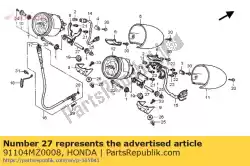 Here you can order the collar 8x45 from Honda, with part number 91104MZ0008: