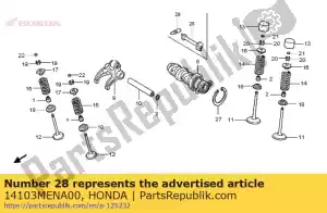 honda 14103MENA00 pozzo, decompressione - Il fondo