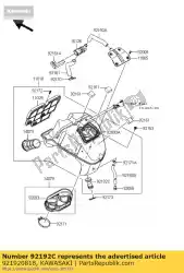 Here you can order the tube,breather er650c9f from Kawasaki, with part number 921920818: