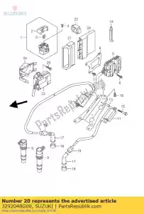 Suzuki 3292048G00 control unit,fi - Bottom side