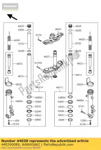 kawasaki 440390089 kroonplaat - Onderste deel