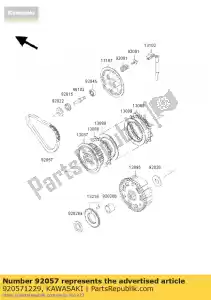 kawasaki 920571229 chain,primary ex500-a1 - Bottom side