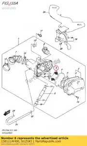 Suzuki 1381114H00 armadilha chama - Lado inferior