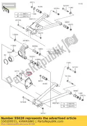 Here you can order the 01 guard,rr cvj from Kawasaki, with part number 550200931: