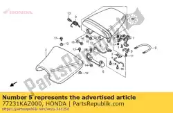 Aqui você pode pedir o suporte, garfo s em Honda , com o número da peça 77231KAZ000: