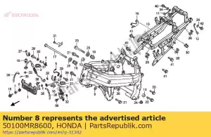 Honda 50100MR8600 composição corporal, quadro - Lado inferior