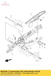 yamaha 2JX221240000 arbusto 2 - Lado inferior