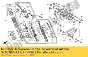 Honda 52403KZ4A11 ressort, coussin rr - La partie au fond