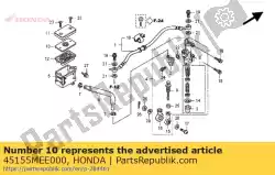 Aqui você pode pedir o grampo, bucha da mangueira de freio em Honda , com o número da peça 45155MEE000: