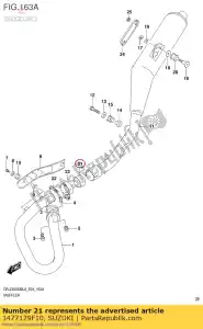 suzuki 1477129F10 conector, muf j - Lado inferior