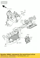 390610214, Kawasaki, radiateur-assy kawasaki kle versys b a abs 650 , Nouveau