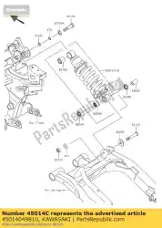 Here you can order the shockabsorber,black ex400fffa from Kawasaki, with part number 45014049810: