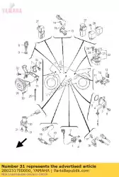 Aquí puede pedir quédate de Yamaha , con el número de pieza 2B02317E0000: