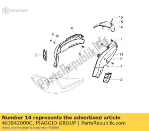 Piaggio Group 463842000C wlot powietrza - Dół