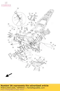 yamaha 9581L0601200 bout, flg. (b-lokaal) - Onderkant