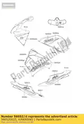 Aquí puede pedir marca, cnt carenado, lwr, de Kawasaki , con el número de pieza 560520025: