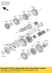 Here you can order the collar,sprocket kx250-r1 from Kawasaki, with part number 921520183: