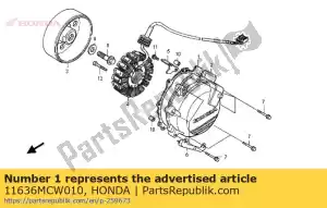 honda 11636MCW010 gasket, a.c. generator cover - Bottom side