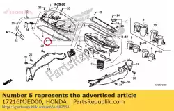 Qui puoi ordinare guarnizione centrale boss da Honda , con numero parte 17216MJED00: