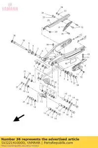 yamaha 1VJ221410000 bullone dell'asse posteriore - immagine 11 di 11