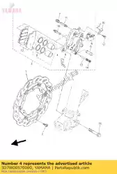 Ici, vous pouvez commander le ensemble piston, étrier auprès de Yamaha , avec le numéro de pièce 3D7W00570000: