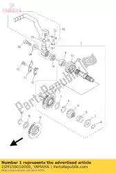 Ici, vous pouvez commander le arbre de coup de pied auprès de Yamaha , avec le numéro de pièce 1SM156010000: