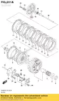 2146227A00, Suzuki, disco, embraguepres suzuki  c gn gsf gsx gsx r gz vl vs vz 125 250 600 650 750 800 1985 1986 1987 1988 1989 1990 1991 1992 1993 1994 1995 1996 1997 1998 1999 2000 2001 2002 2003 2004 2005 2006 2007 2008 2009 2010 2011 2012 2014 2015 2016 2017 2018 2019, Nuevo